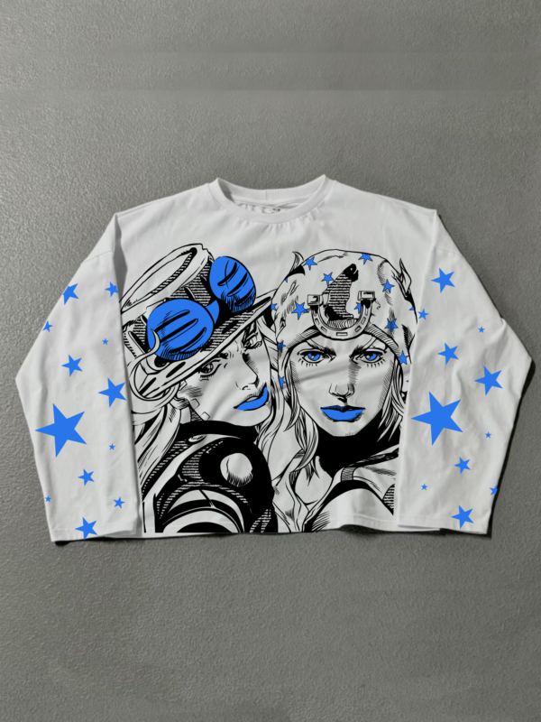 STEEL BALL RUN | Manga larga | Oversize Boxy fit 240g PREMIUM